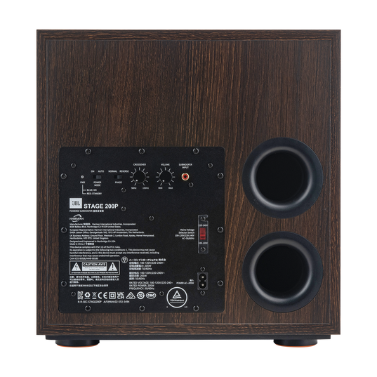 Stage 200P - Espresso - 10-inch (250mm) 300W Powered Subwoofer - Detailshot 7